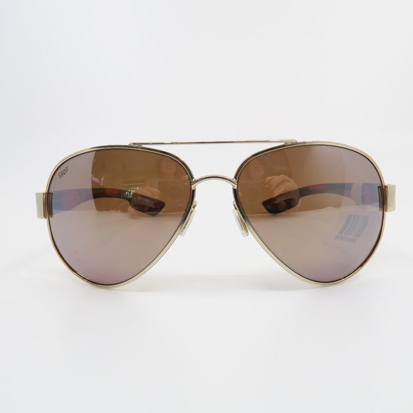 Costa SOUTH POINT 06S4010 Blush Gold/580P Copper Mirror Polarized Sunglasses** Costa Sunglasses - South Point - Shiny Blush Gold / Copper  main image 2